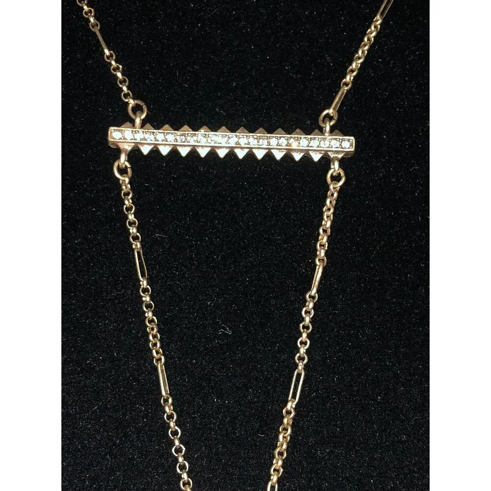 CHLOE + ISABEL stepwells two-row convertible necklace - N090 - Picture 3 of 4